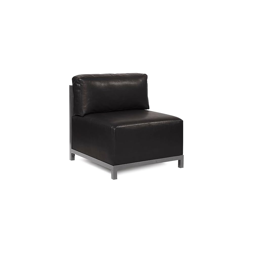 Howard Elliott Collection Axis Chair with Cover, Cushioned Seating Chair with Titanium Frame, Ideal for Indoor or Outdoor Living Room or Office, 30.5 x 32.5 x 30 inches, Avanti White