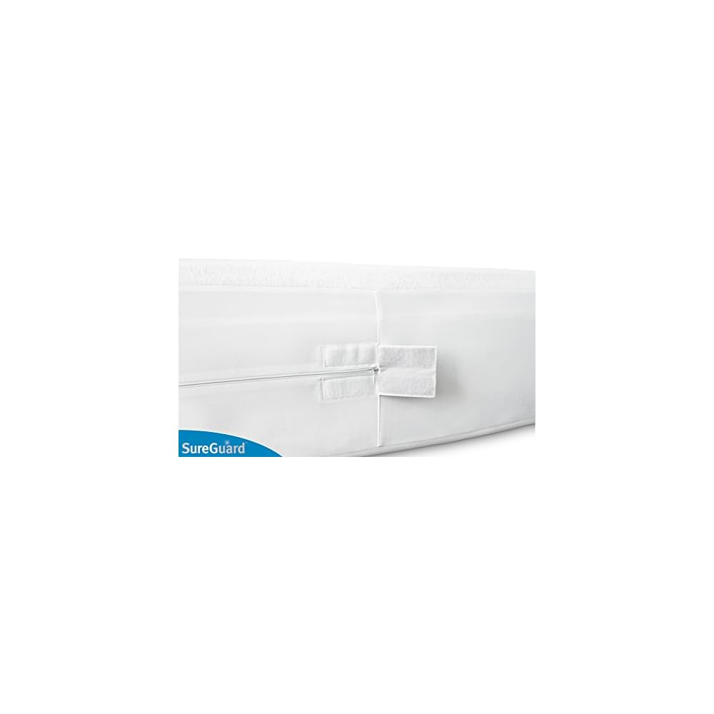 Queen (13-16 in. Deep) SureGuard Mattress Encasement - 100% Waterproof, Bed Bug Proof, Hypoallergenic - Premium Zippered Six-Sided Cover