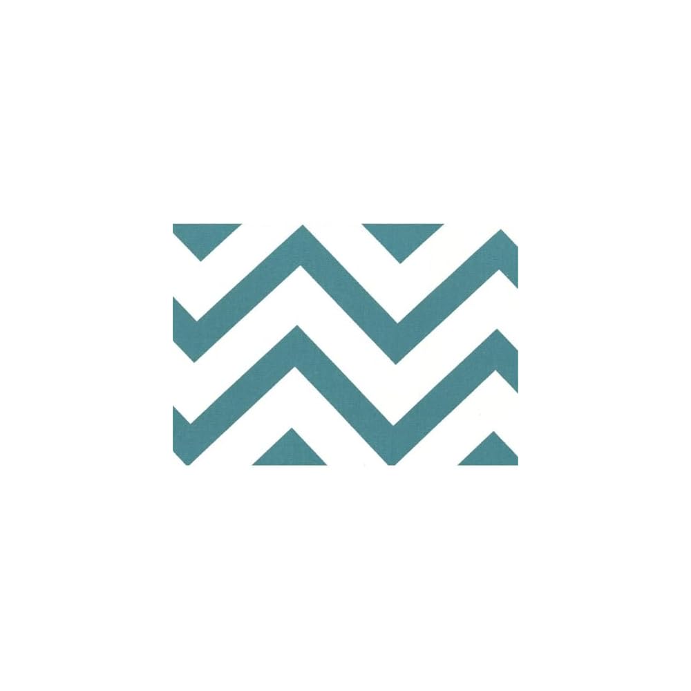 Monarch Specialties Teal "Chevron" Fabric/Chrome Metal Accent Chair, 31-Inch