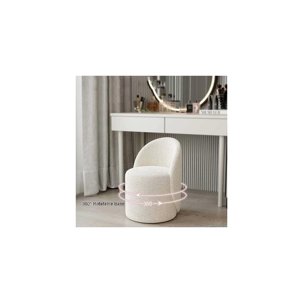 Stylish Plush Velvet Dining Chair - Ergonomic Makeup Stool with Backrest for Living Room & Bedroom, Perfect for Dressing Table, Comfort & Elegance Combined