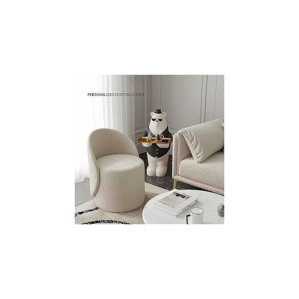 Stylish Plush Velvet Dining Chair - Ergonomic Makeup Stool with Backrest for Living Room & Bedroom, Perfect for Dressing Table, Comfort & Elegance Combined